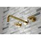 Kingston Brass Roman Tub Faucet, Polished Brass, Wall Mount KS8022ML - alternate 6